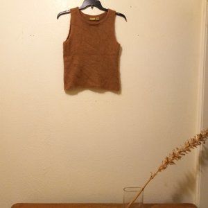 Camel Angora Sweater Tank/Shell Size M